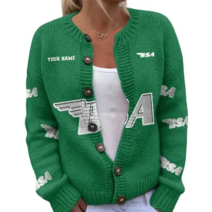 BSA Motorcycles Women's Knitted Sweater Customize Name