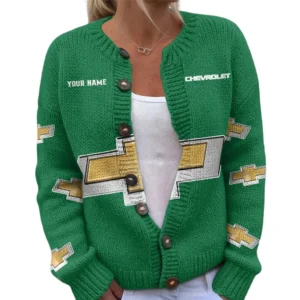Chevrolet Women's Knitted Sweater Customize Name