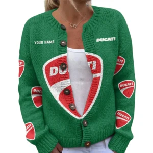 Ducati Women's Knitted Sweater Customize Name