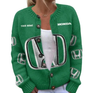 Honda Women's Knitted Sweater Customize Name