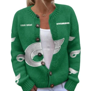 Hyosung Women's Knitted Sweater Customize Name