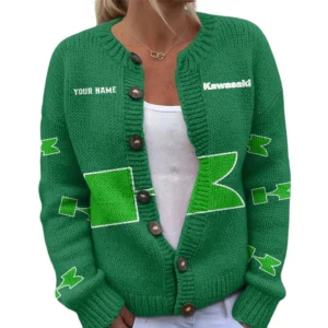 Kawasaki Women's Knitted Sweater Customize Name