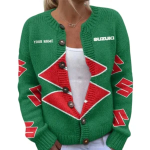 Suzuki Motors Women's Knitted Sweater Customize Name