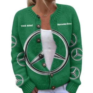 Mercedes Benz Women's Knitted Sweater Customize Name