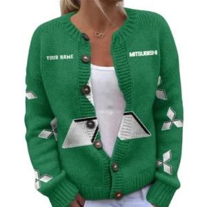 Mitsubishi Women's Knitted Sweater Customize Name