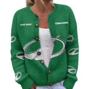 Oldsmobile Women's Knitted Sweater Customize Name