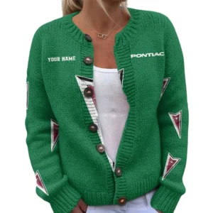 Pontiac Women's Knitted Sweater Customize Name