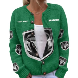 Ram Women's Knitted Sweater Customize Name