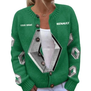Renault Women's Knitted Sweater Customize Name