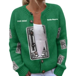 Rolls Royce Women's Knitted Sweater Customize Name