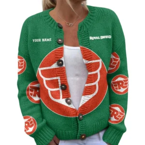 Royal Enfield Women's Knitted Sweater Customize Name