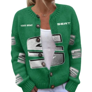 Seat Women's Knitted Sweater Customize Name