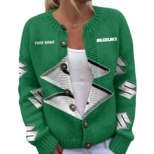 Suzuki Women's Knitted Sweater Customize Name