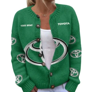 Toyota Women's Knitted Sweater Customize Name