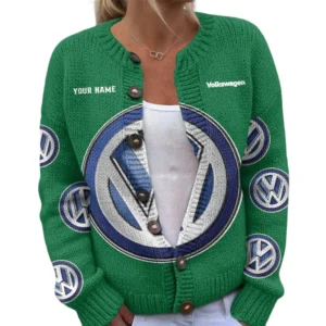 Volkswagen Women's Knitted Sweater Customize Name