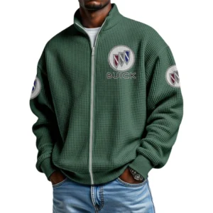 Buick Men's Waffle Knit Full-Zip Long Sleeve Sweatshirt Limited
