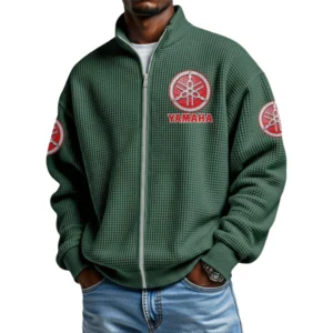 Yamaha Men's Waffle Knit Full-Zip Long Sleeve Sweatshirt Limited
